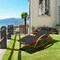 Deko Living Outdoor Cedar Wood Patio Lounge Chair with Black Textilene Fabric COP20206BLK - alternate 5